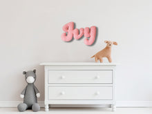 Load image into Gallery viewer, Plush Fabric Name Sign For Wall, Pillow Name Sign, Letters For Wall, Plush Letters For Nursery Wall,