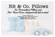 Load image into Gallery viewer, Semi Truck Throw Pillow, Trailer Truck Kids Room Decor, Boys Room Decor
