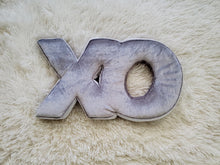 Load image into Gallery viewer, XO Decorative Pillow, Letter Pillow Decor, Unique Throw Pillow, Letter Cushion, Child Gift, Teen Gift,