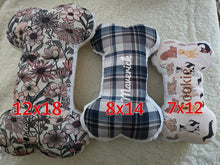 Load image into Gallery viewer, Puppy Dog Bone Pillow, Puppy Bone Pillow With Name, Personalized Dog Lover Gift, Decorayive Puppy Dog Pillow, Dog Bed Accessory