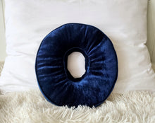 Load image into Gallery viewer, Navy Blue Velvet Letter Wall Decor, Alphabet Letter Decor, Nursery Monogram, Letter Cushion, Letter Shaped Throw Pillow