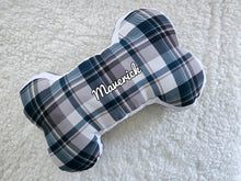 Load image into Gallery viewer, Puppy Dog Bone Pillow, Puppy Bone Pillow With Name, Personalized Dog Lover Gift, Decorayive Puppy Dog Pillow, Dog Bed Accessory