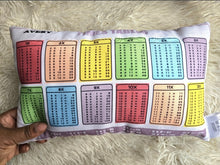 Load image into Gallery viewer, Multiplication Table Pillow, Times Tables Pillow, Classroom decor, Teacher Tool