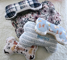 Load image into Gallery viewer, Puppy Dog Bone Pillow, Puppy Bone Pillow With Name, Personalized Dog Lover Gift, Decorayive Puppy Dog Pillow, Dog Bed Accessory