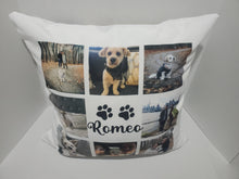 Load image into Gallery viewer, Personalized Pet Photo Collage Pillow| Create Your Own Pillow| Choose Your Pet Photos 18x18