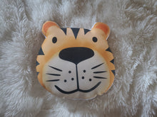 Load image into Gallery viewer, Tiger Face Nursery Pillow, Nursery Decor,  Safari Tiger Baby Room Decor,  Jungle Animal Decor