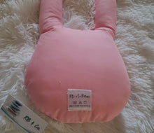Load image into Gallery viewer, Pink Bunny Rabbit Nursery Pillow, Nursery Decor,  Animal Baby Room Decor,  Bunny Animal Decor