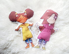 Load image into Gallery viewer, RB & Co. African American Plush Soft Doll, Black Plush Doll, Fabric Doll, Pillow Toy Doll