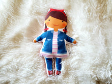 Load image into Gallery viewer, RB & Co. African American Plush Soft Doll, Black Plush Doll, Fabric Doll, Pillow Toy Doll
