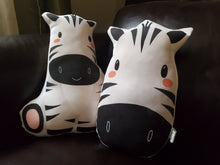 Load image into Gallery viewer, Zebra Nursery Pillow, Nursery Decor,  Animal Baby Room Decor,  Safari Decor