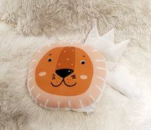 Load image into Gallery viewer, Lion Nursery Pillow, Jungle Nursery Decor, Animal Baby Room Decor, Lion Decor