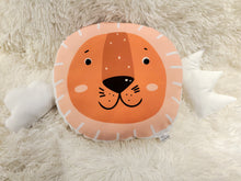 Load image into Gallery viewer, Lion Nursery Pillow, Jungle Nursery Decor, Animal Baby Room Decor, Lion Decor