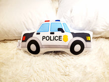 Load image into Gallery viewer, Police Car and Ambulance Decorative Throw Pillows, Kids Room Decor, Kids Accent Pilloe