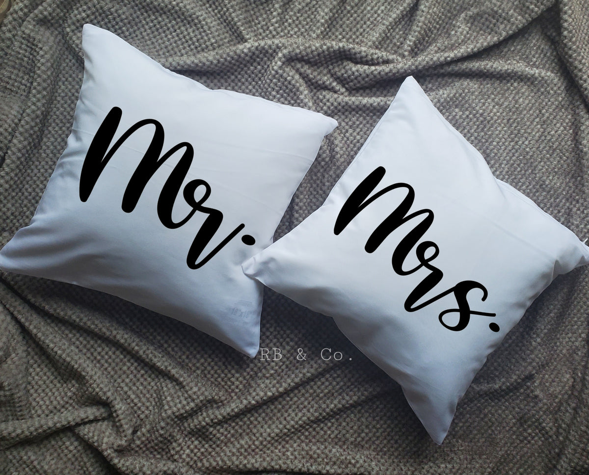 Her King His Queen His Hers Pillow Couple Cushion Gift Inspirational Q – RB  & Co. Pillows