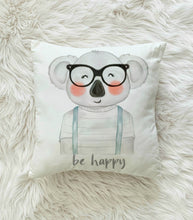 Load image into Gallery viewer, RB & Co. Zebra Glasses Nursery Kids Pillow Cushion Room Decor Includes Pillow Cover and Insert 16x16