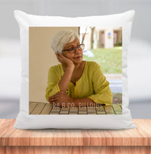 Load image into Gallery viewer, RB & Co.  Memorial Photo Pillow| Option to Add A Quote Of Choice To The Back| Choose Your Quote |18x18