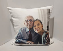 Load image into Gallery viewer, RB & Co.  Memorial Photo Pillow| Option to Add A Quote Of Choice To The Back| Choose Your Quote |18x18