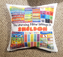 Load image into Gallery viewer, RB & Co. Kids Personalized Learning Pillow