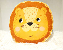 Load image into Gallery viewer, Lion Nursery Pillow, Nursery Decor,  Neutral Baby Room Decor,  Jungle Animal Decor