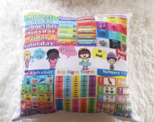 Load image into Gallery viewer, RB & Co Learning Pillow Kindergarten Grade 1 Sight Words