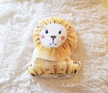 Load image into Gallery viewer, Lion Nursery Pillow, Nursery Decor,  Neutral Baby Room Decor,  Jungle Animal Decor