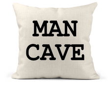 Load image into Gallery viewer, Personalized Man Cave Accent Cushion, Throw Pillow, Men's Gift, 18x18