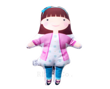 Load image into Gallery viewer, Plush Soft Doll, Handmade Fabric Plush Doll, Toddler Gift, Pillow Toy Doll