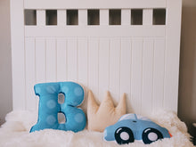 Load image into Gallery viewer, Nursery Car Throw Pillow, Car Plush Toy, Car Baby Room Decor, Kids Car Decor
