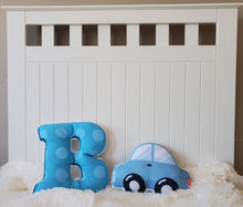 Load image into Gallery viewer, Nursery Car Throw Pillow, Car Plush Toy, Car Baby Room Decor, Kids Car Decor