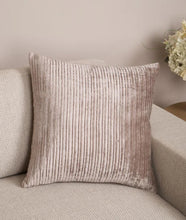 Load image into Gallery viewer, RB & Co. Blush Stripe Textured Decorative Accent Pillow 18x18