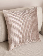 Load image into Gallery viewer, RB & Co. Blush Stripe Textured Decorative Accent Pillow 18x18
