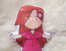Load image into Gallery viewer, Plush Doll, Handmade Doll, Toddler Gift, Cloth Doll, Pillow Toy Doll, Rag Doll
