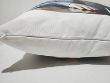 Load image into Gallery viewer, Personalized Photo Pillow, Custom Photo Pillow Cushion, INCLUDES 18x18 INSERT + COVER
