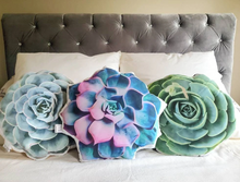 Load image into Gallery viewer, Succulent Plant Accent Pillow, 3d Succulent Shaped Cushion, Succulent Gift, Plant Gift, Pillow Gift