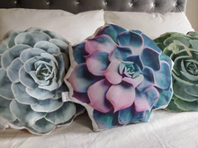 Load image into Gallery viewer, Succulent Plant Accent Pillow, 3d Succulent Shaped Cushion, Succulent Gift, Plant Gift, Pillow Gift