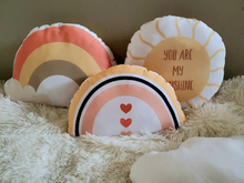 Load image into Gallery viewer, Rainbow Cloud Pillow Set, Personalized Nursery Pillow Set, Rainbow Baby, Gender Neutral Rainbow Nursery Decor, Baby Room Decor,