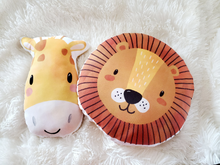 Load image into Gallery viewer, Lion Nursery Pillow, Jungle Nursery Decor, Animal Baby Room Decor, Lion Decor