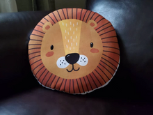 Load image into Gallery viewer, Lion Nursery Pillow, Jungle Nursery Decor, Animal Baby Room Decor, Lion Decor