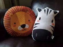 Load image into Gallery viewer, Lion Nursery Pillow, Jungle Nursery Decor, Animal Baby Room Decor, Lion Decor