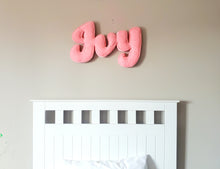 Load image into Gallery viewer, Custom Plush Name Sign, Letters For Wall, Plush Letters For Nursery Wall, Plush Fabric Name Sign For Wall