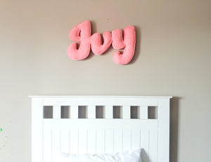 Fabric Name Sign, Fabric Letters For Wall, Plush Letters For Nursery Wall, Plush Fabric Name Sign For Wall