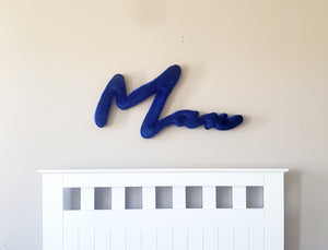 Fabric Name Sign, Fabric Letters For Wall, Plush Letters For Nursery Wall, Plush Fabric Name Sign For Wall