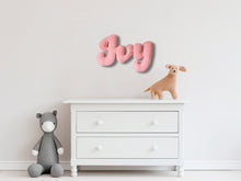 Load image into Gallery viewer, Custom Plush Name Wall Pillow,  Name Sign Letters For Wall, Plush Letters For Nursery Wall, Plush Fabric Name Sign For Wall