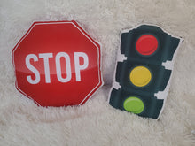 Load image into Gallery viewer, Do Not Enter Sign Pillow, Stop Sign Pillow, Boys Room Decor, Cute Pillow Decor