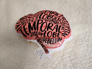 Brain Shaped Pillow, Brain Gift, Mental Health Tool, Science Tool, Therapist Tool, Therapist Gift