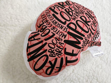 Load image into Gallery viewer, Brain Shaped Pillow, Brain Gift, Mental Health Tool, Science Tool, Therapist Tool, Therapist Gift