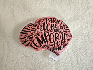 Brain Shaped Pillow, Brain Gift, Mental Health Tool, Science Tool, Therapist Tool, Therapist Gift