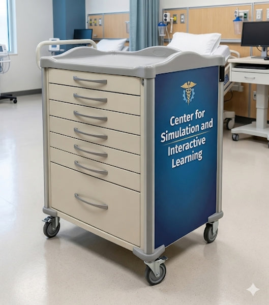 Custom Med Cart Wrap | Reminiscence Therapy Decal for LTC & Senior Memory Care | Custom Sizes