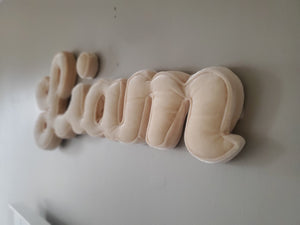 Custom Plush Name Sign, Letters For Wall, Plush Letters For Nursery Wall, Plush Fabric Name Sign For Wall