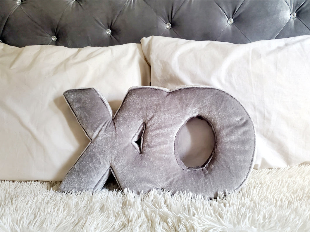XO Decorative Pillow, Letter Pillow Decor, Unique Throw Pillow, Letter Cushion, Child Gift, Teen Gift,